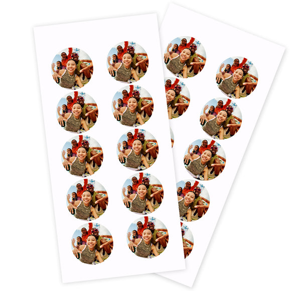 Photo Stickers - Round 28pk